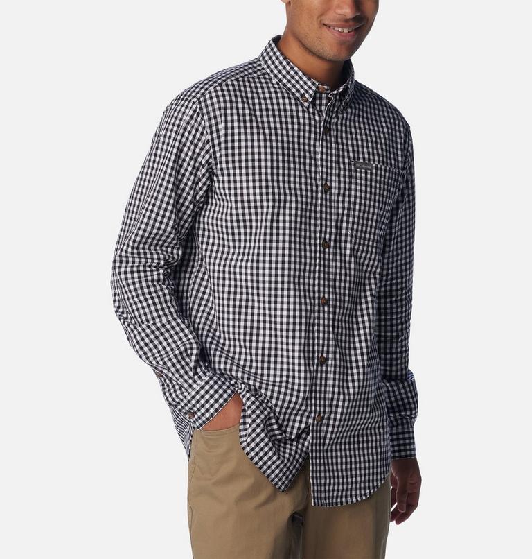 Men's Rapid Rivers II Long Sleeve Shirt, Color: Black Everyday Gingham, image 5