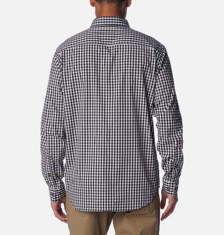 Men's Rapid Rivers II Long Sleeve Shirt, Color: Black Everyday Gingham, image 2