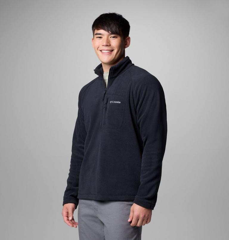 Men's Fast Trek III Half Zip Fleece Pullover, Color: Black, image 4