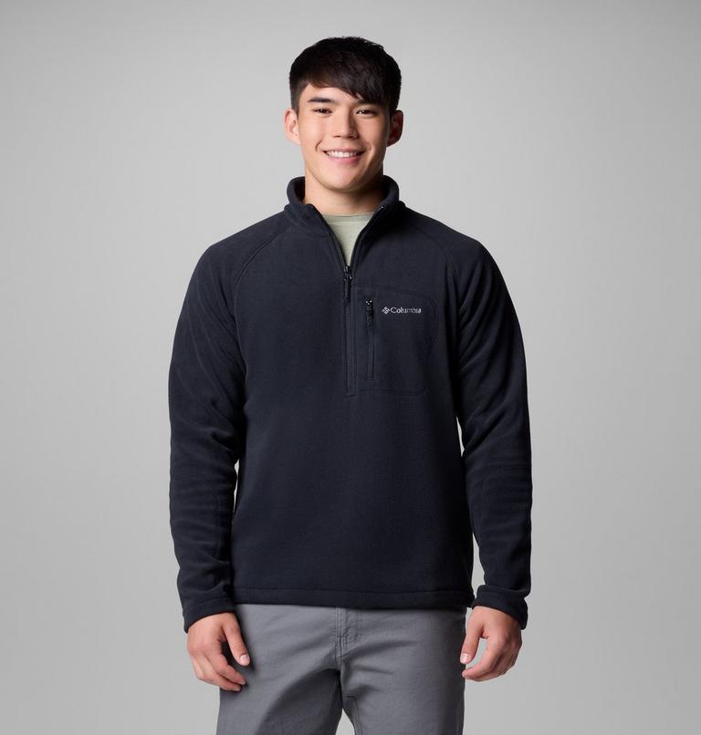 Men's Fast Trek III Half Zip Fleece Pullover, Color: Black, image 1
