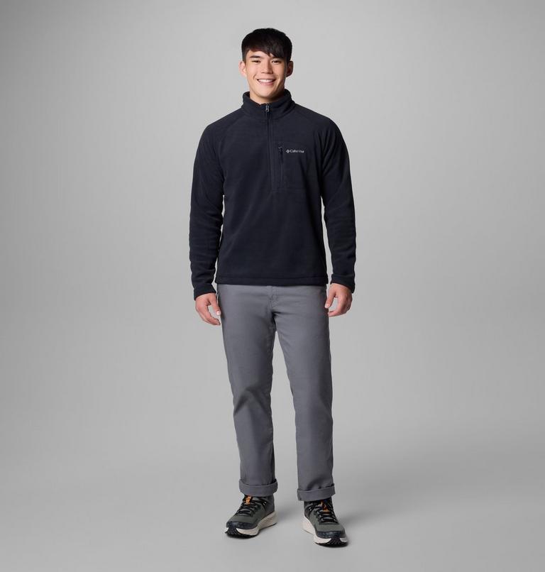 Men's Fast Trek III Half Zip Fleece Pullover, Color: Black, image 2