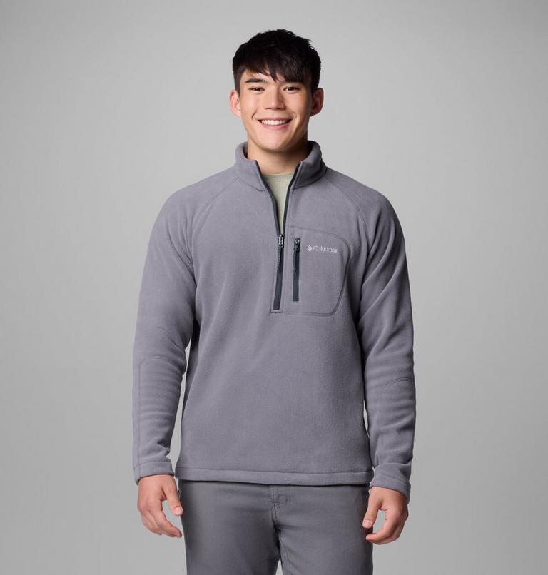 Sudadera de forro polar con media cremallera Fast Trek III para hombre, Color: City Grey, Shark, image 1