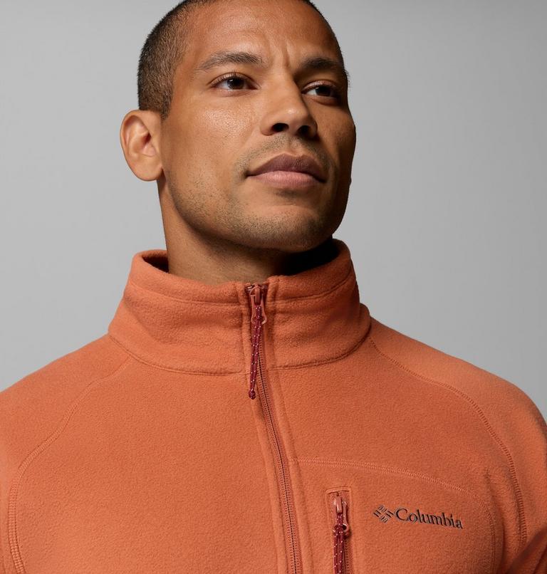 Men's Fast Trek III Half Zip Fleece Pullover, Color: Teak Brown, image 5