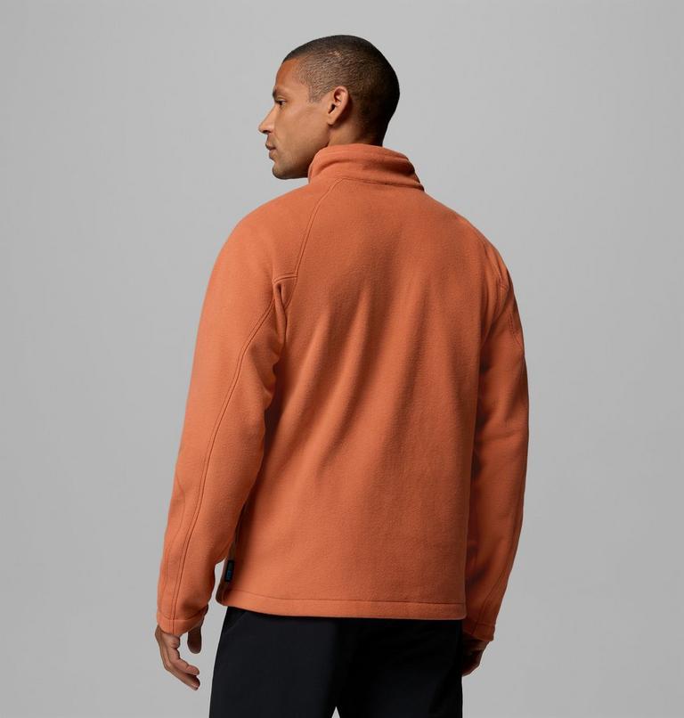 Men's Fast Trek III Half Zip Fleece Pullover, Color: Teak Brown, image 3