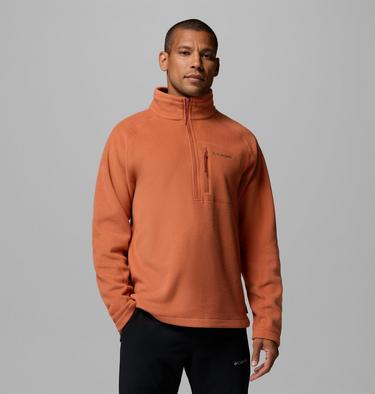 Men's Fast Trek III Half Zip Fleece Pullover, Color: Teak Brown, image 5
