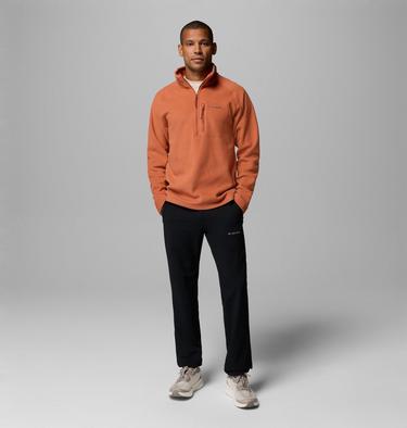 Men's Fast Trek III Half Zip Fleece Pullover, Color: Teak Brown, image 6