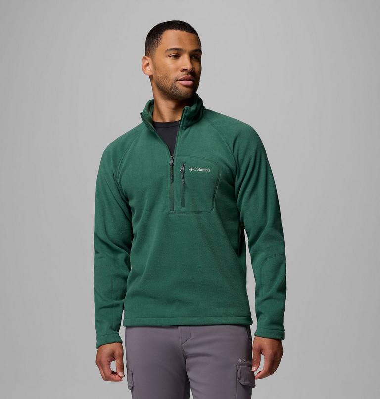 Men's Fast Trek III Half Zip Fleece Pullover, Color: Rain Forest, image 1