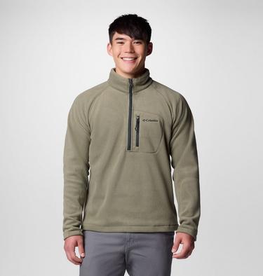 Sudadera de forro polar con media cremallera Fast Trek III para hombre, Color: Stone Green, Shark, image 9