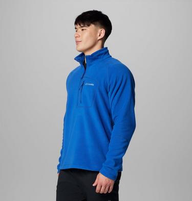 Men's Fast Trek III Half Zip Fleece Pullover, Color: Mountain Blue, image 12