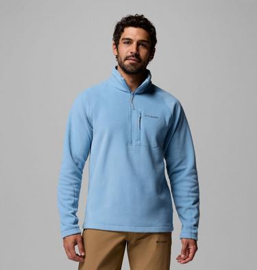 Men's Fast Trek III Half Zip Fleece Pullover, Color: Rainy Day, image 3
