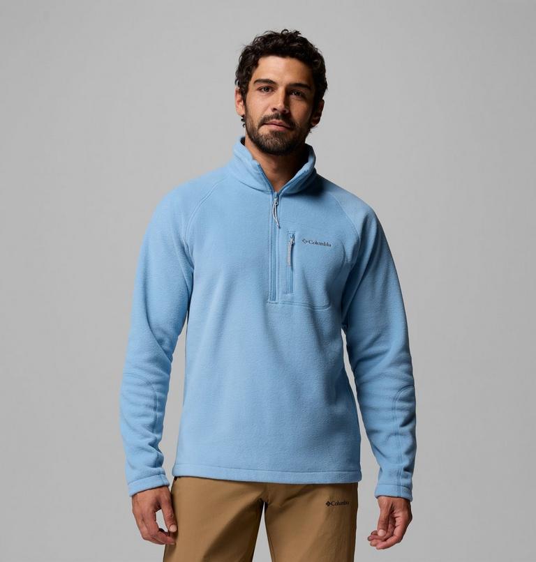 Men's Fast Trek III Half Zip Fleece Pullover, Color: Rainy Day, image 1