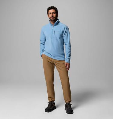Men's Fast Trek III Half Zip Fleece Pullover, Color: Rainy Day, image 4
