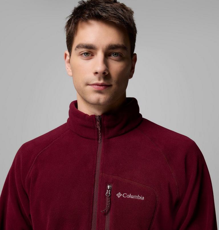 Sudadera de forro polar con media cremallera Fast Trek III para hombre, Color: Rich Wine, image 5