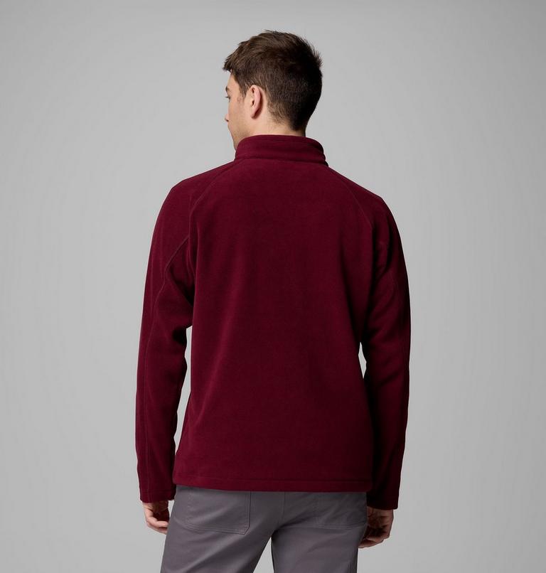 Sudadera de forro polar con media cremallera Fast Trek III para hombre, Color: Rich Wine, image 3