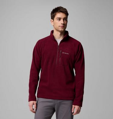 Sudadera de forro polar con media cremallera Fast Trek III para hombre, Color: Rich Wine, image 1