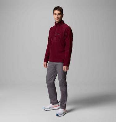 Sudadera de forro polar con media cremallera Fast Trek III para hombre, Color: Rich Wine, image 2