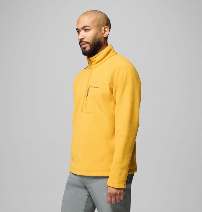 Men's Fast Trek III Half Zip Fleece Pullover, Color: Squash, image 4
