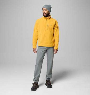 Men's Fast Trek III Half Zip Fleece Pullover, Color: Squash, image 2