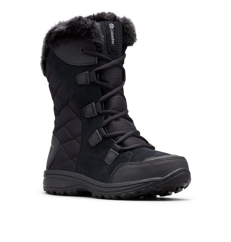 Women's Ice Maiden II Waterproof Winter Boot | 014 | 5, Color: Black, Columbia Grey, image 3