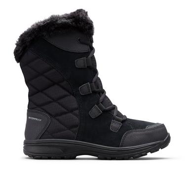 Women's Ice Maiden II High Waterproof Winter Boots, Color: Black, Columbia Grey, image 1