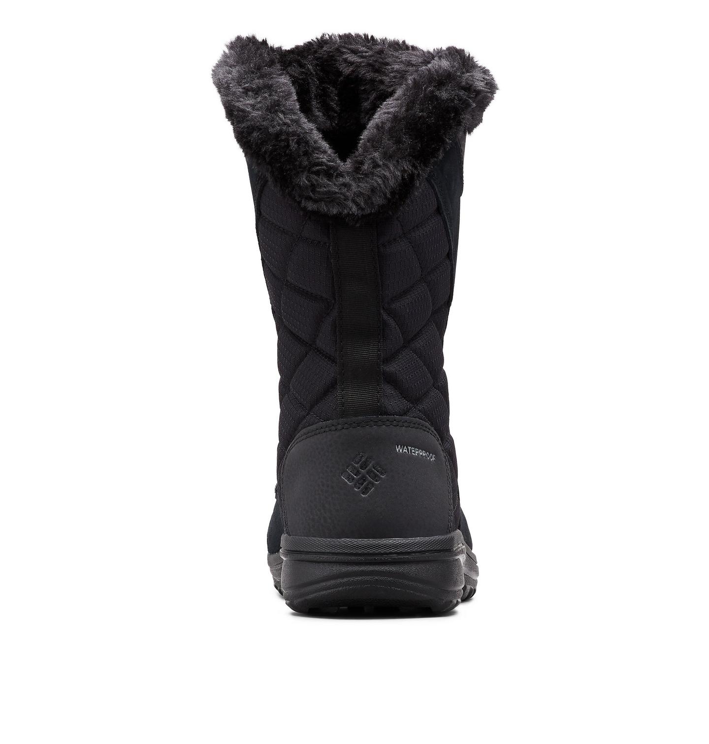 Женские ботинки Columbia Ice Maiden II Boot - Wide, цвет: Чёрный / Серый — фото 2