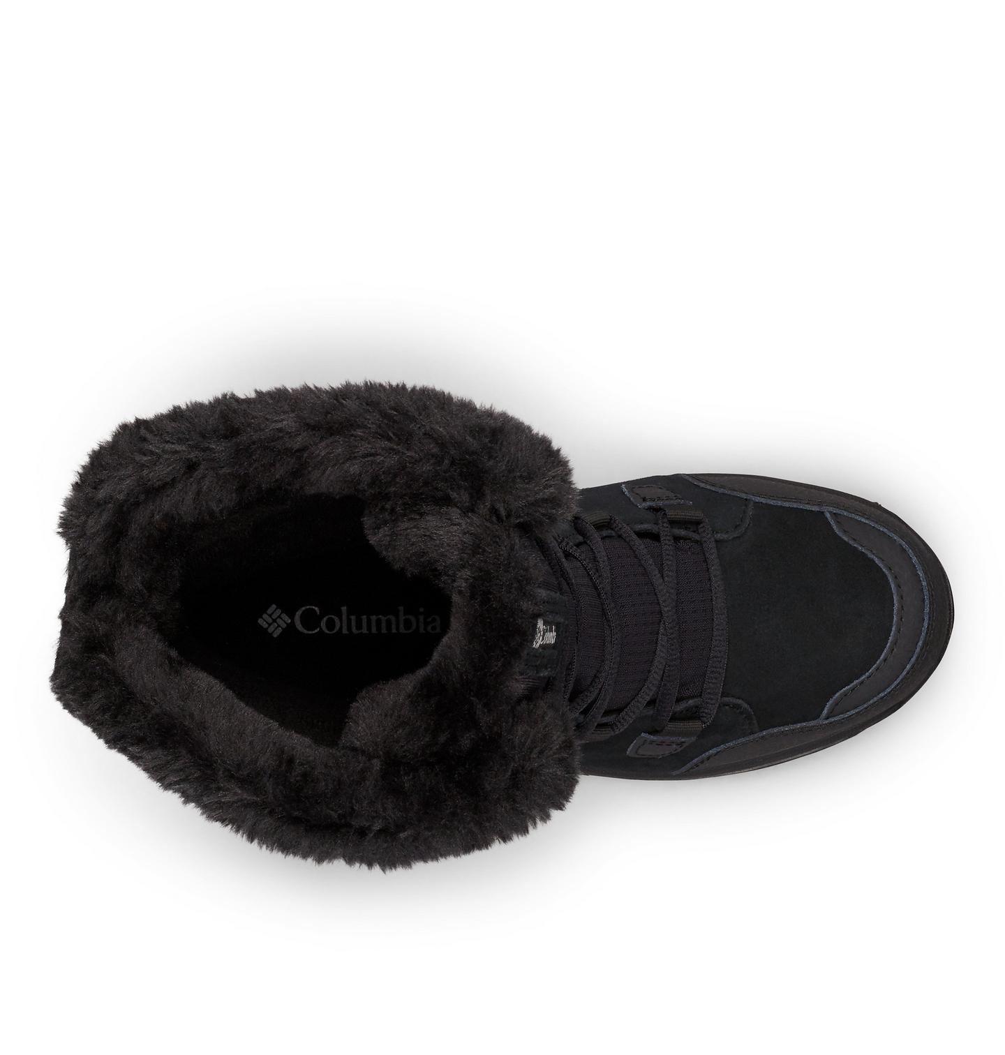 Женские ботинки Columbia Ice Maiden II Boot - Wide, цвет: Чёрный / Серый — фото 4