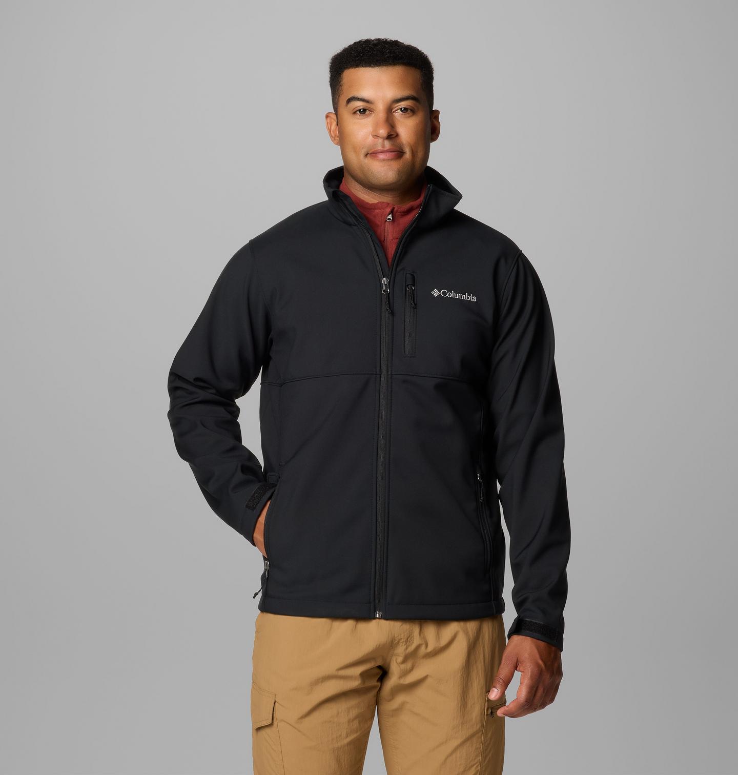 Мужская куртка Columbia Ascender Softshell, цвет: Чёрный — фото 1