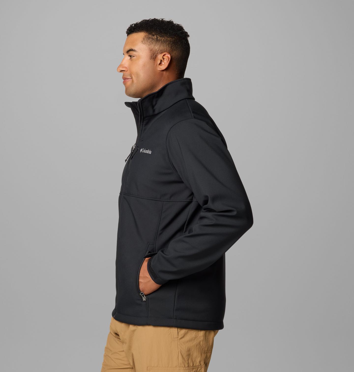Мужская куртка Columbia Ascender Softshell Jacket - Tall, цвет: Чёрный — фото 4