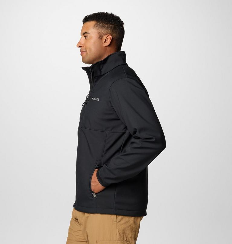 Men's Ascender Hiking Softshell Jacket, Color: Black, image 4