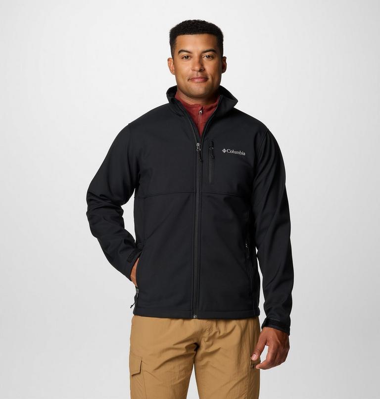 Men's Ascender Hiking Softshell Jacket, Color: Black, image 1