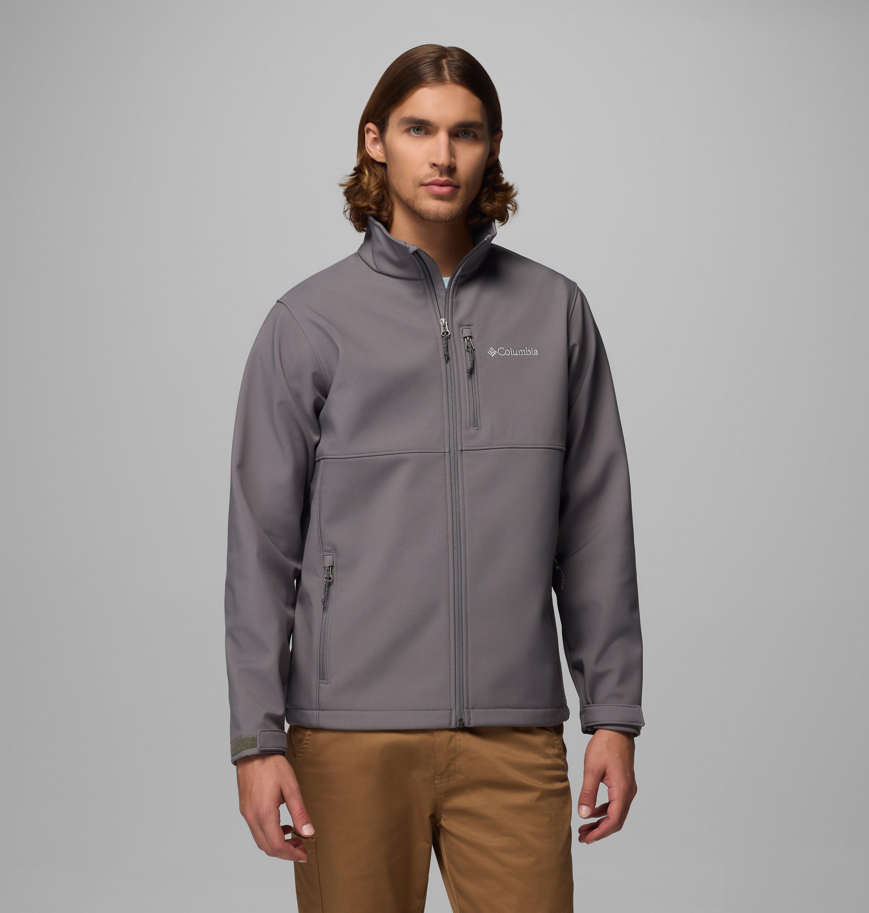 Columbia Sportswear Men's Grey Columbia - Ascender™ Hiking Softshell Jacket - City Small