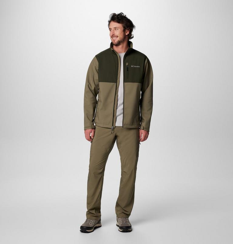 Chaqueta softshell de senderismo Ascender para hombre, Color: Stone Green, Greenscape, image 3