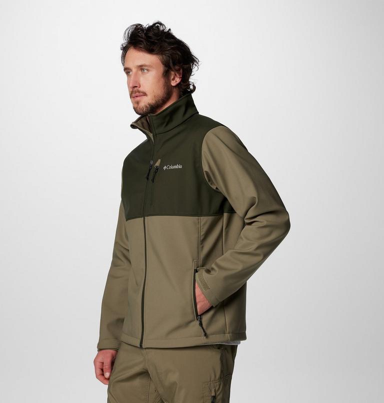 Chaqueta softshell de senderismo Ascender para hombre, Color: Stone Green, Greenscape, image 4