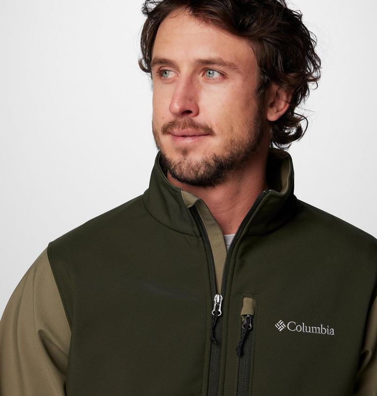 Chaqueta softshell de senderismo Ascender para hombre, Color: Stone Green, Greenscape, image 5