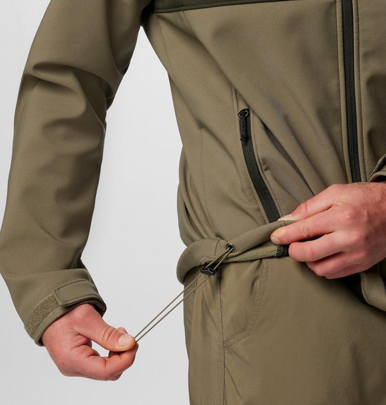 Chaqueta softshell de senderismo Ascender para hombre, Color: Stone Green, Greenscape, image 6