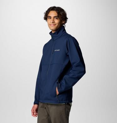 Men's Ascender Hiking Softshell Jacket, Color: Collegiate Navy, image 16