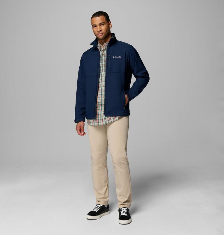 Men's Ascender Hiking Softshell Jacket, Color: Collegiate Navy, image 2