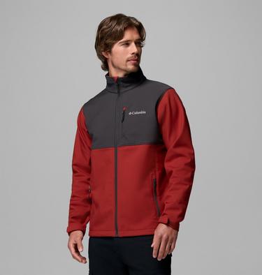 Veste de Randonn&eacute;e Softshell Ascender Homme, Color: Red Oxide, Shark, image 4