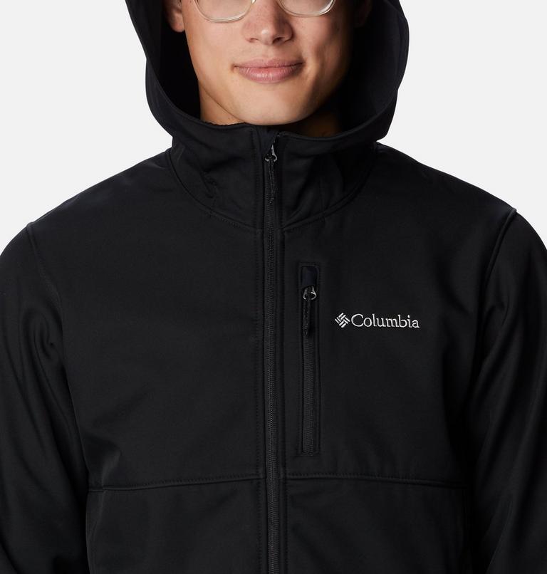Men's Ascender Hooded Softshell Jacket, Color: Black, image 4