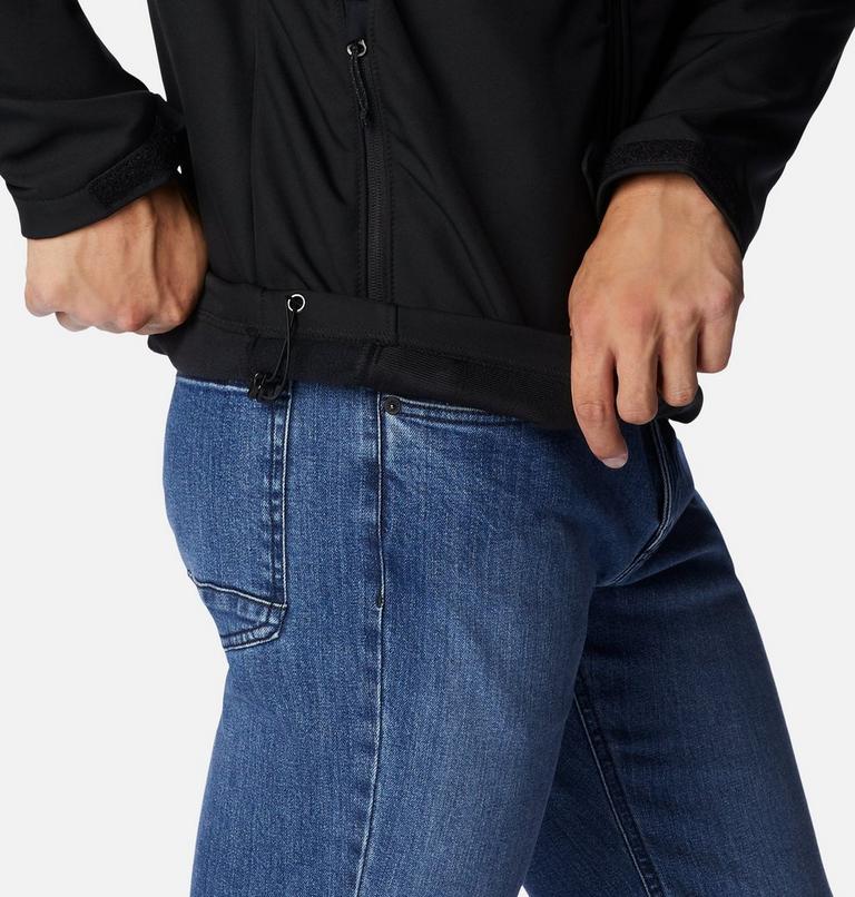 Men's Ascender Hooded Softshell Jacket, Color: Black, image 6
