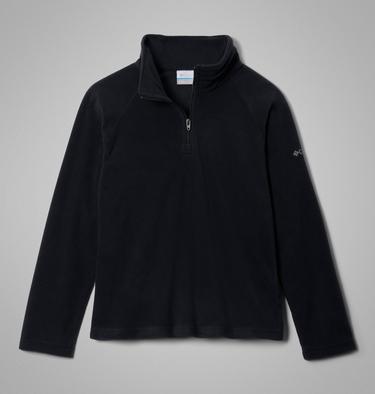Girls&rsquo; Glacial Fleece Quarter Zip Pullover, Color: Black, image 3
