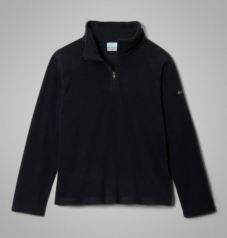 Girls&rsquo; Glacial Fleece Quarter Zip Pullover, Color: Black, image 1