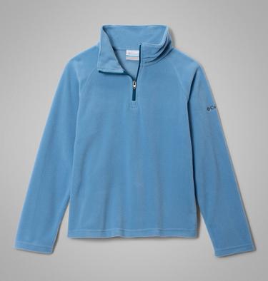 Girls&rsquo; Glacial Fleece Quarter Zip Pullover, Color: Rainy Day, image 5