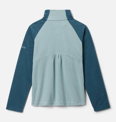 Sudadera de forro polar Glacial con cremallera parcial para niña, Color: Crushed Blue, Everblue, image 4