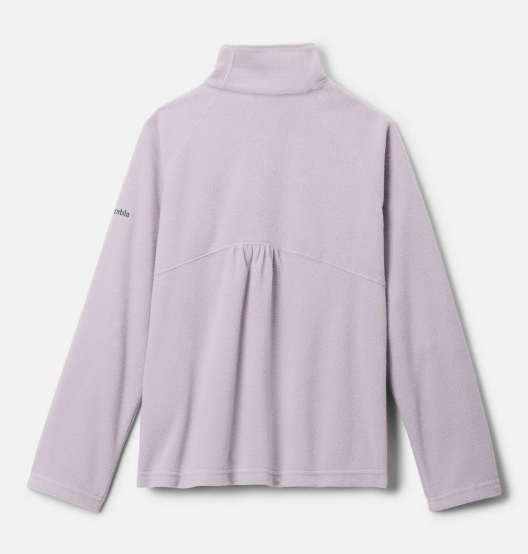 Girls’ Glacial Fleece Quarter Zip Pullover, Color: Lavender Pearl, image 2