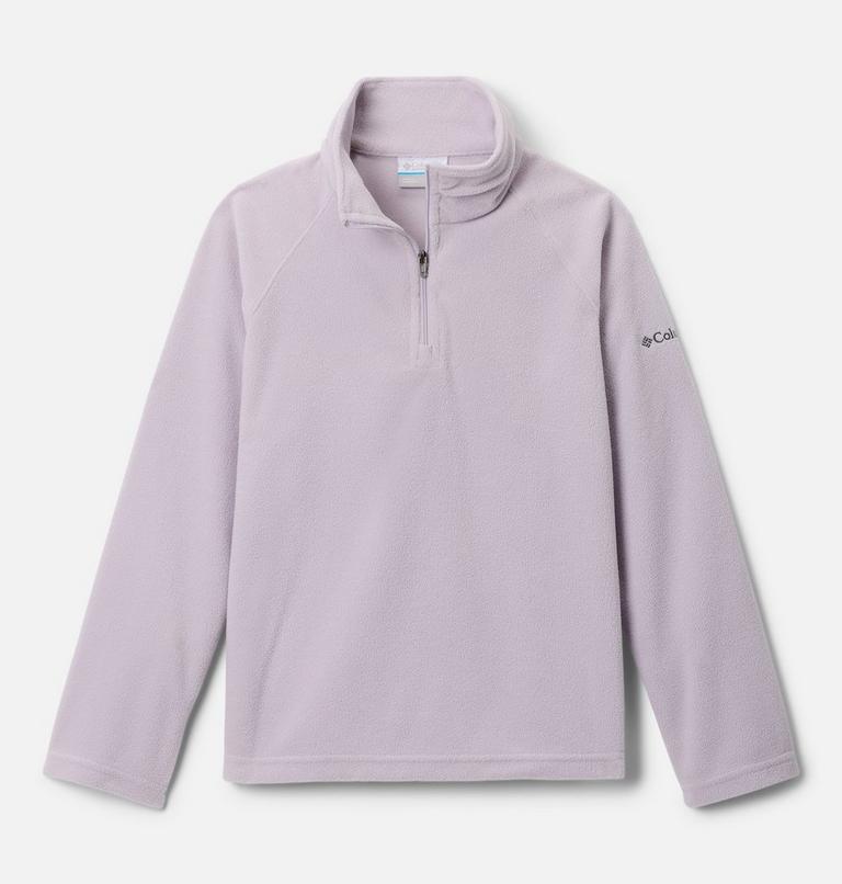 Girls’ Glacial Fleece Quarter Zip Pullover, Color: Lavender Pearl, image 1