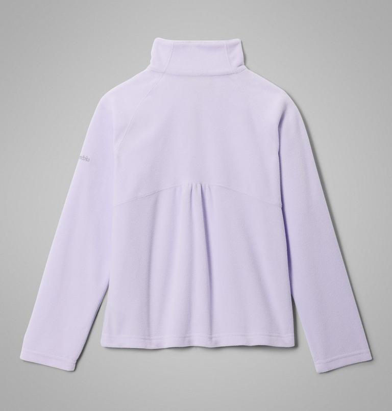 Girls&rsquo; Glacial Fleece Quarter Zip Pullover, Color: Purple Tint, image 2