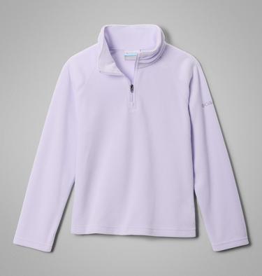 Girls&rsquo; Glacial Fleece Quarter Zip Pullover, Color: Purple Tint, image 7