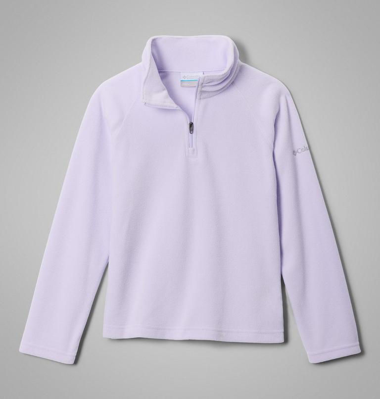 Girls&rsquo; Glacial Fleece Quarter Zip Pullover, Color: Purple Tint, image 1