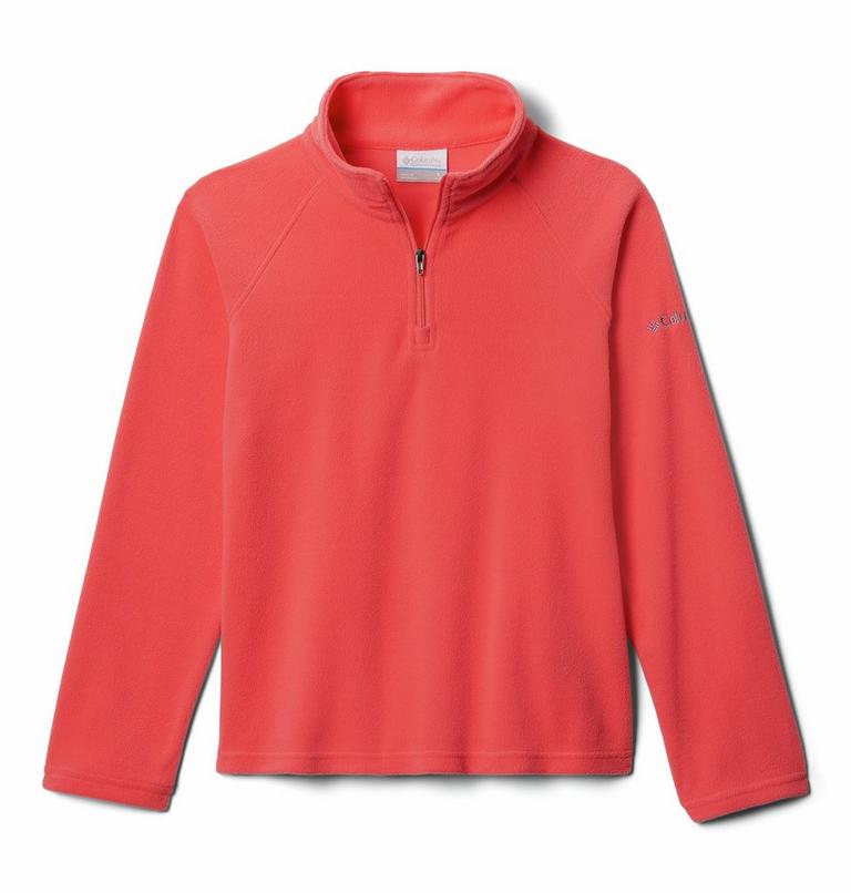 Girls&rsquo; Glacial Fleece Quarter Zip Pullover, Color: Blush Pink, image 1